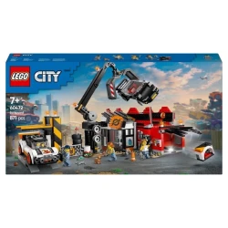 Конструктор LEGO City Scrapyard with Cars 60472, 871 деталь, от 7 лет