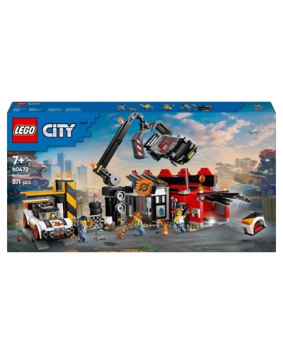 Konstruktor LEGO City Scrapyard with Cars 60472, 871 parça, 7 yaşdan