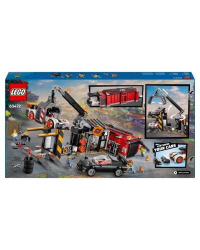 Konstruktor LEGO City Scrapyard with Cars 60472, 871 parça, 7 yaşdan