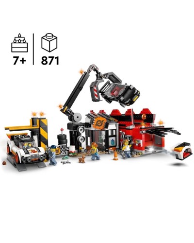 Konstruktor LEGO City Scrapyard with Cars 60472, 871 parça, 7 yaşdan