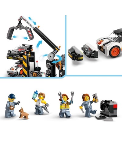 Konstruktor LEGO City Scrapyard with Cars 60472, 871 parça, 7 yaşdan