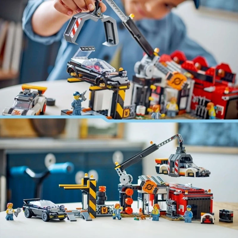 Конструктор LEGO City Scrapyard with Cars 60472, 871 деталь, от 7 лет