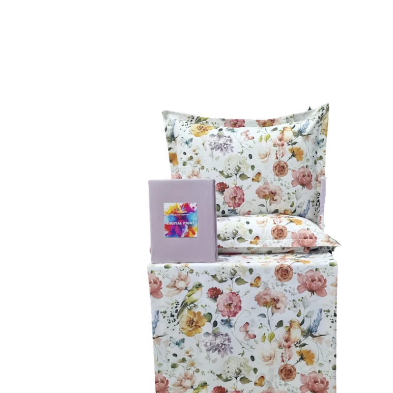 Yataq dəsti Narlı Ranforce Genc Narlı 000873, yorğan üzü 160x220 sm, mələfə 180x240 sm, yastıq üzü 50x70 sm, birnəfərlik, pambıq, rəngbərəng