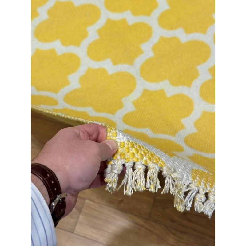Ковер Natural halı Bodrum BODKILIM, 120х180 см, полиэстер, желтый Ковер Natural halı Bodrum BODKILIM, 120х180 см, полиэстер, желтый
