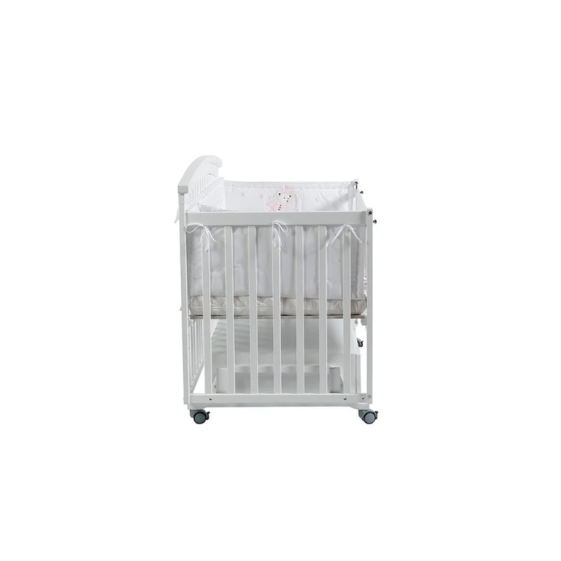 Детская кровать Tahterevalli Parker, цвет каркаса белый, цвет розовый Детская кровать Tahterevalli Parker, цвет каркаса белый, цвет розовый