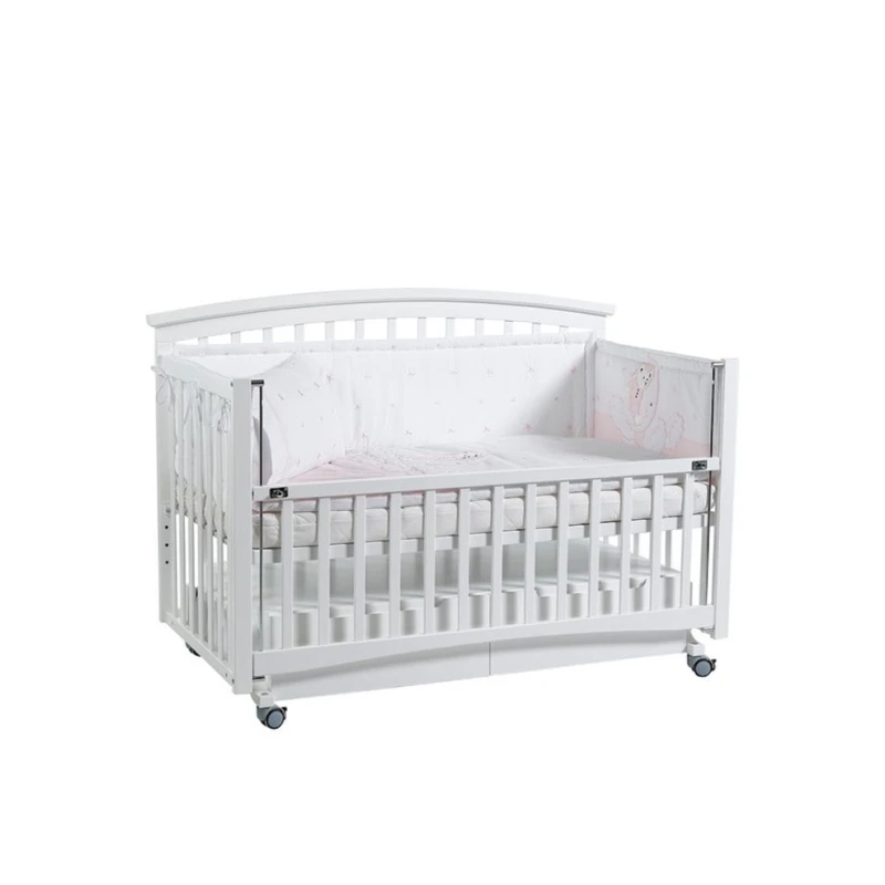 Детская кровать Tahterevalli Parker, цвет каркаса белый, цвет розовый Детская кровать Tahterevalli Parker, цвет каркаса белый, цвет розовый