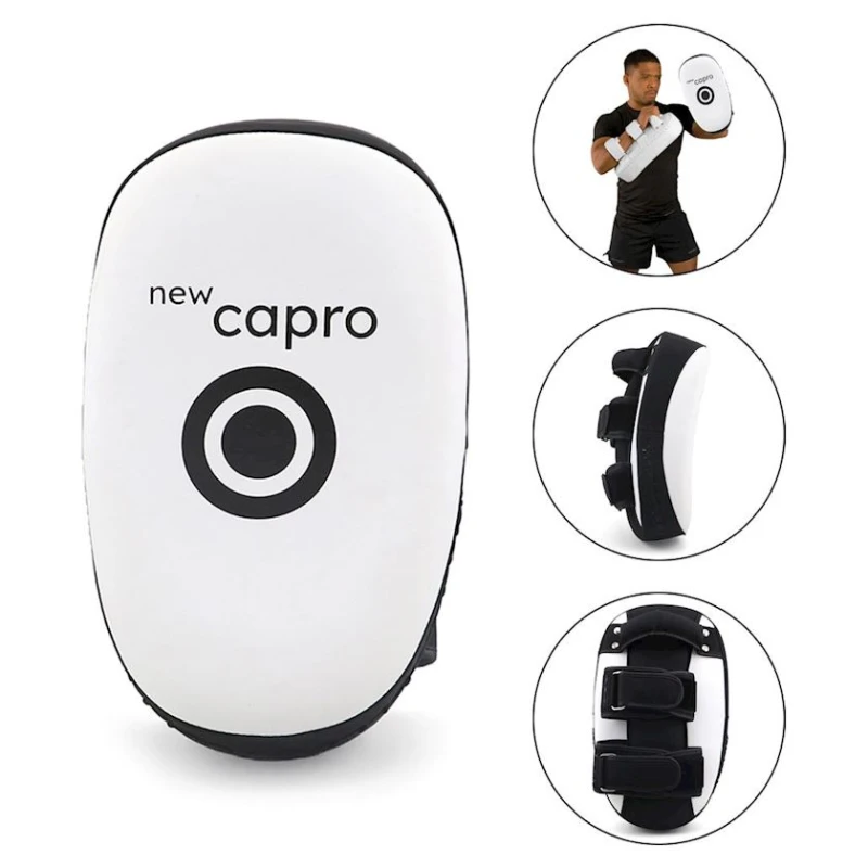 Лапа для боевых искусств New Capro 323a_392980422, белый/черный, 21x32x10 см Лапа для боевых искусств New Capro 323a_392980422, белый/черный, 21x32x10 см