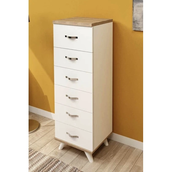 Комод Ev Plus 12116075, ЛДСП, 45x36x132 см