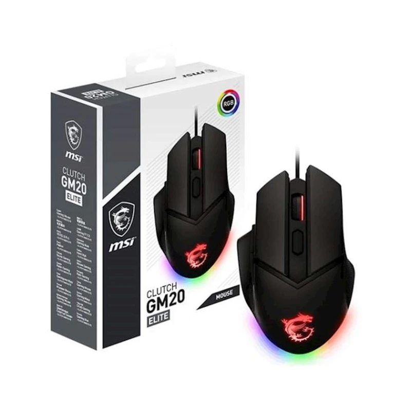 Проводная мышь MSI Clutch GM20 Elite (S12-0401870-C54)