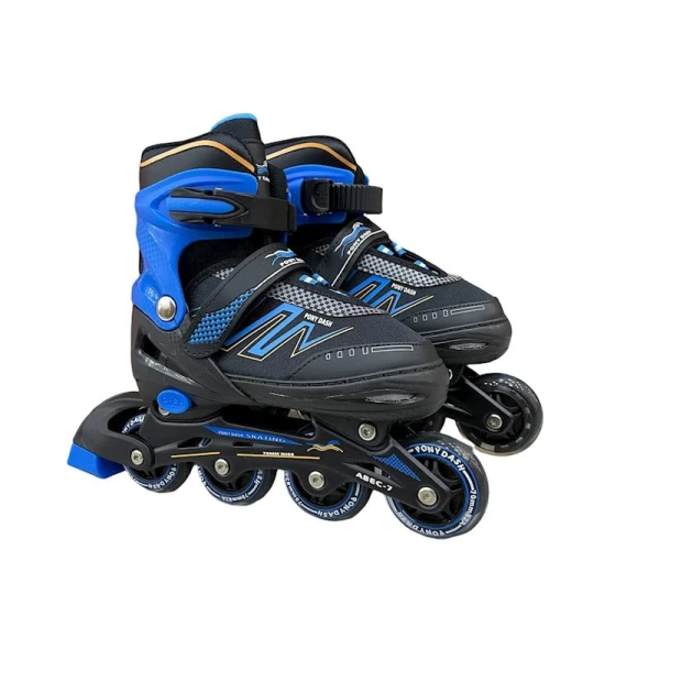 Roliklər uşaqlar üçün 8902A, ölçü М, göy/qara