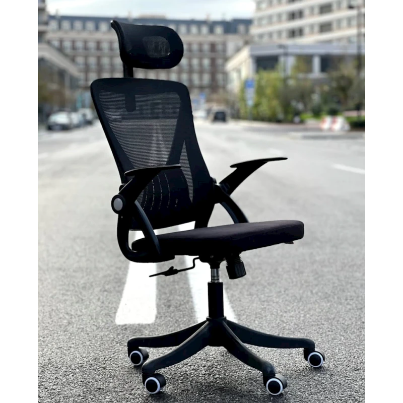 Кресло офисное 1606A, 100x50 см, черное Кресло офисное 1606A, 100x50 см, черное