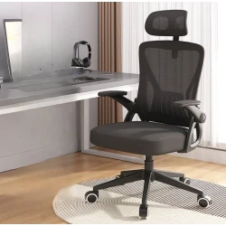 Кресло офисное 1606A, 100x50 см, черное Кресло офисное 1606A, 100x50 см, черное