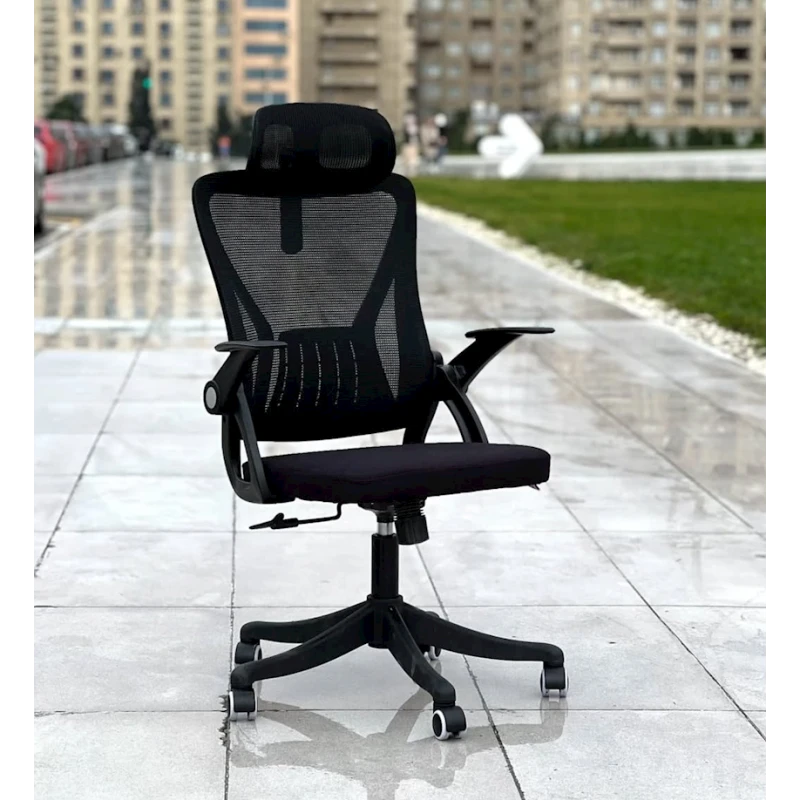 Кресло офисное 1606A, 100x50 см, черное Кресло офисное 1606A, 100x50 см, черное