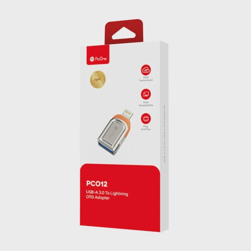 Переходник Proone PCO12 USB 3.0 to Lightning