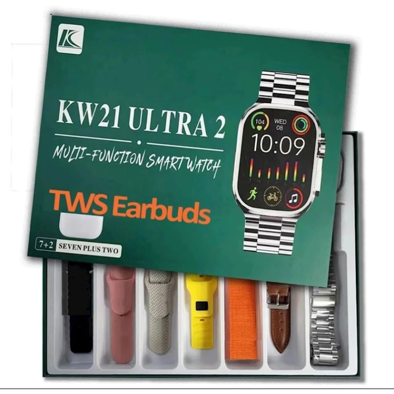 Умные часы Keqiwear KW 21 Ultra 2 with Earbuds