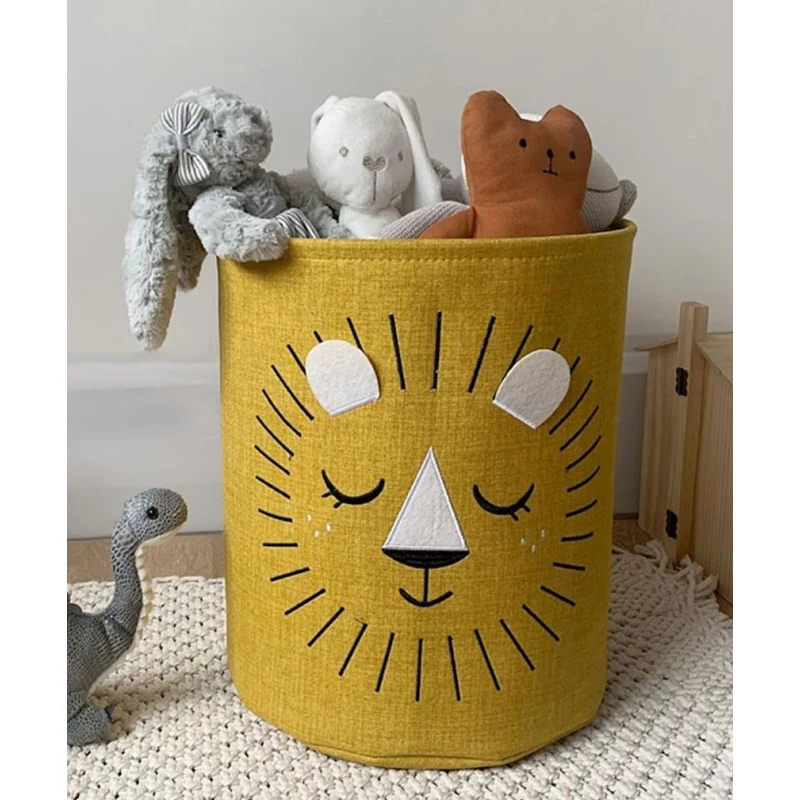 Детская корзина для игрушек Hom-me 105513, 35x40 см, полиэстер, оранжевый Детская корзина для игрушек Hom-me 105513, 35x40 см, полиэстер, оранжевый