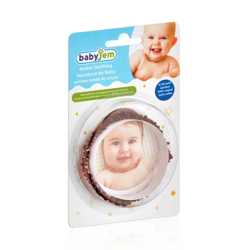 Бусы-прорезыватель Babyjem, Коричневый