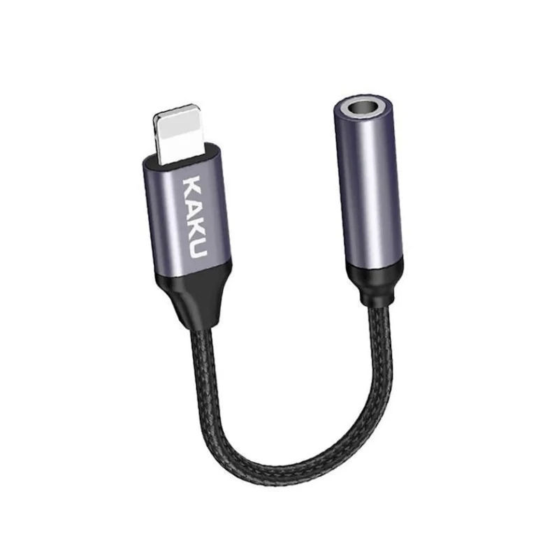 Переходник Kakusiga KSC-428 Lightning to 3.5 mm Black Переходник Kakusiga KSC-428 Lightning to 3.5 mm Black