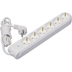 Удлинитель Makel N6310043, 3 м, 6-розеточный