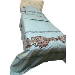 Комплект постельного белья MiraNova CTS-696, простыня 160х220 см, пододеяльник 160х220 см, наволочка 50х70 см, односпальный, хлопок, разноцветный