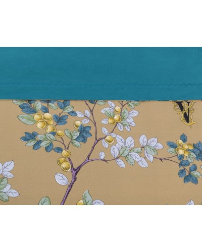 Yataq dəsti Артпостель Соланж, yorğan üzü 175x215 sm, mələfə 220x240 sm, yastıq üzü 50x70/70x70 sm, ikinəfərlik, mako-satin, bej/firuzəyi