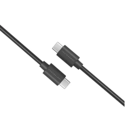 Кабель USB Powerology PVC Type-C to Type-C PD Cable 1.2 м , Черный