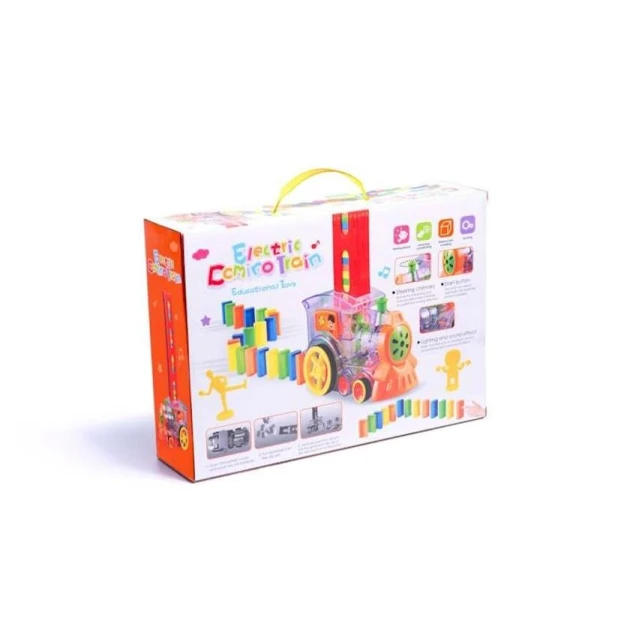 Lokomotiv Domino Train, qırmızı, 16х10х7 sm, 3+ yaş