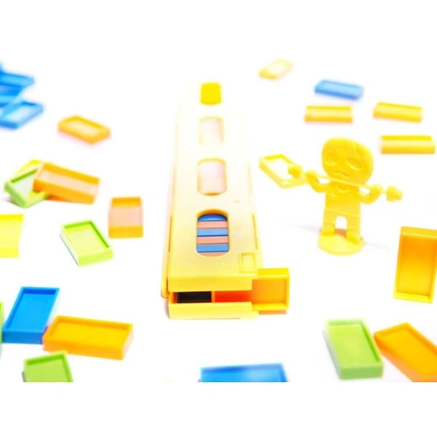 Lokomotiv Domino Train, qırmızı, 16х10х7 sm, 3+ yaş