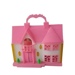 Дом для кукол E225588N, пластик, 25x40 см, розовый Дом для кукол E225588N, пластик, 25x40 см, розовый