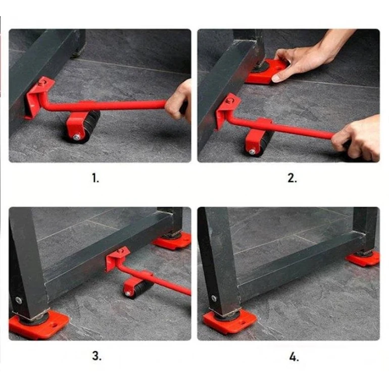 Набор для перемещения тяжелой мебели по квартире 5 предметов Набор для перемещения тяжелой мебели по квартире 5 предметов