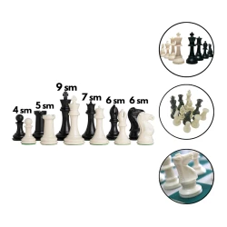 Шахматы 1724, пластик, белые/черные