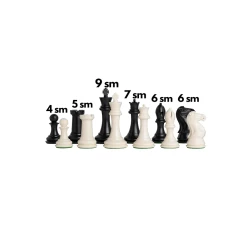 Шахматы 1724, пластик, белые/черные