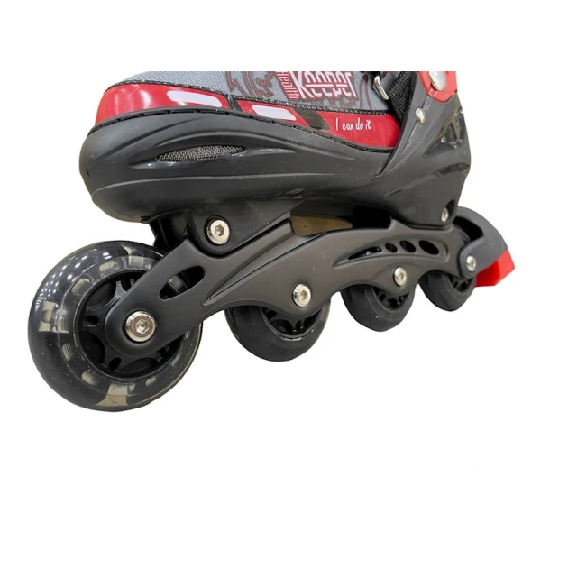 Roliklər uşaqlar üçün 582A, ölçü M, qırmızı/qara Roliklər uşaqlar üçün 582A, ölçü M, qırmızı/qara