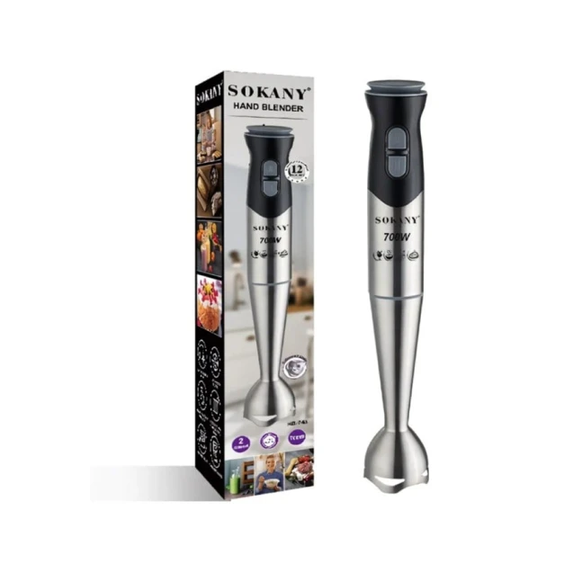 Блендер Sokany HB-748 Silver/Black