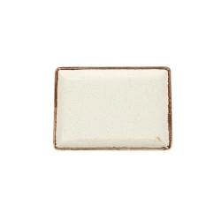 Тарелка Porland Seasons, фарфор, бежевая, 18x13 см