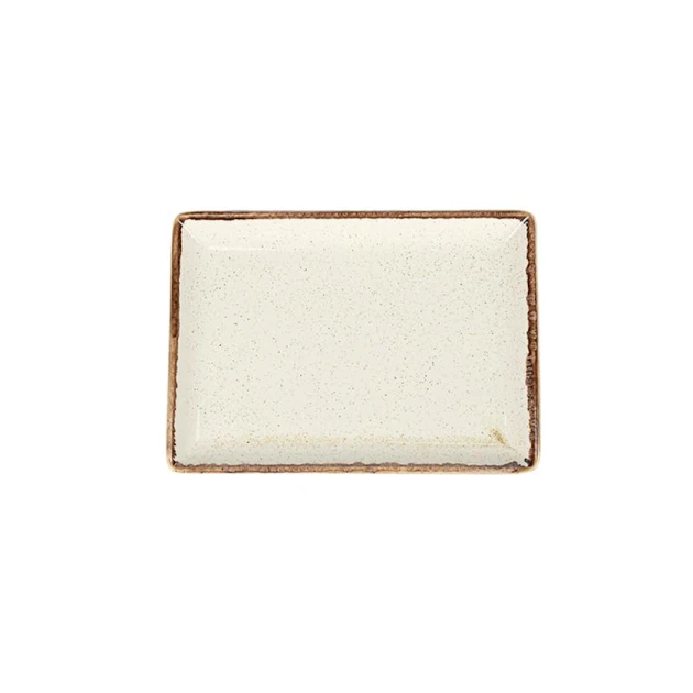 Тарелка Porland Seasons, фарфор, бежевая, 18x13 см