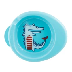 İstiyə davamlı boşqab Chicco Warmy Plate, mavi, plastik, 6ay+