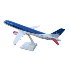 Kolleksiya fiquru Aircraft Model British Midland İnternational Airbus A 321, 44.5x33.5x18 sm, plastik