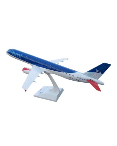 Kolleksiya fiquru Aircraft Model British Midland İnternational Airbus A 321, 44.5x33.5x18 sm, plastik