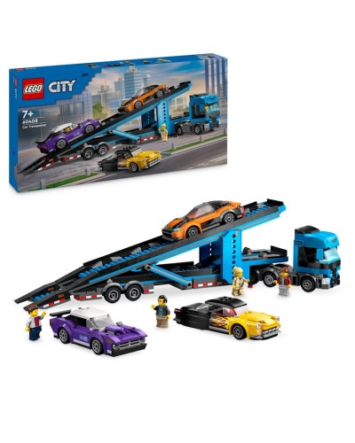 Konstruktor LEGO Car Transporter TruckV29 60408, 7+ yaş, 982 hissə