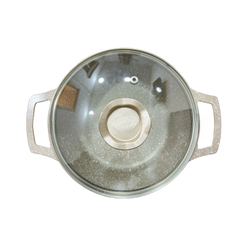 Yemək bişirmək üçün dəst ZGH_00084, qranit, ağ, 12 parça