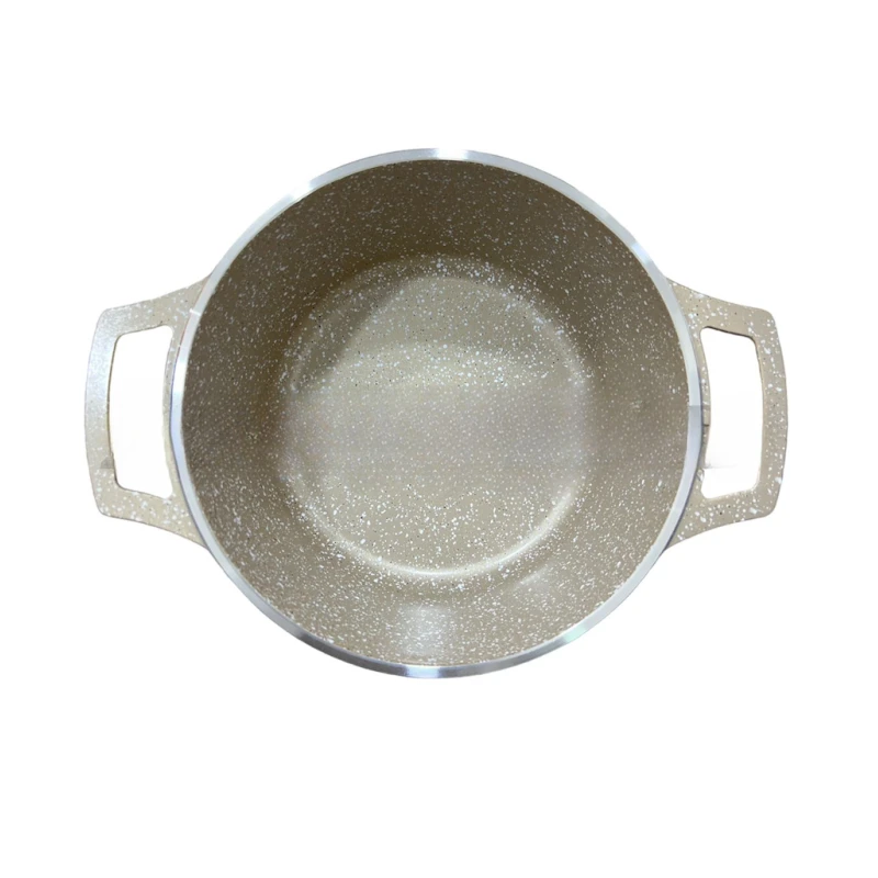 Yemək bişirmək üçün dəst ZGH_00084, qranit, ağ, 12 parça