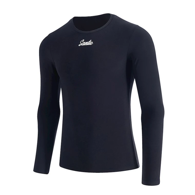 Велофутболка мужская Santic WM3C06027H, черная, полиэстер/спандекс, размер XL