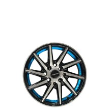 Təkər diskləri Kia/Hyundai/Lada/Opel/Nissan R14, qara/metalik mavi kantlı - DSC387_gallery