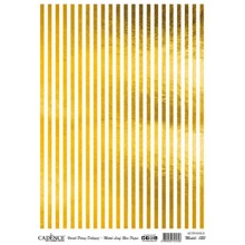 Dekupaj üçün düyü kağızı Cadence Metal Leaf Rice Paper Gold 025, А3, 29.7x42 sm