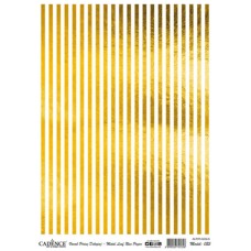 Dekupaj üçün düyü kağızı Cadence Metal Leaf Rice Paper Gold 025, А3, 29.7x42 sm