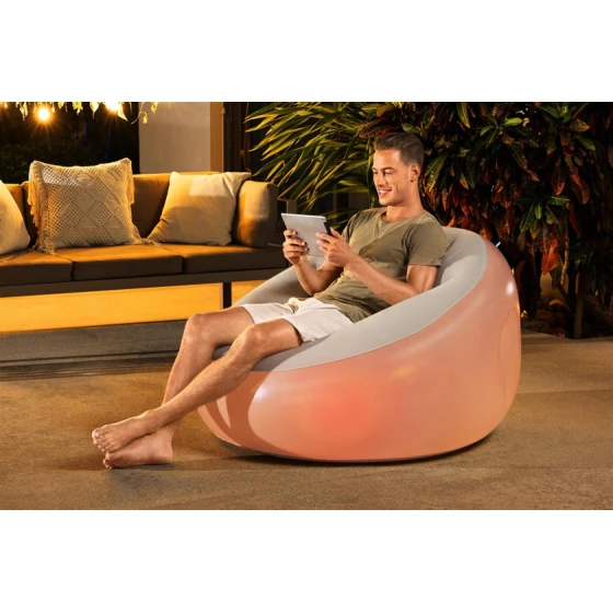 Надувное кресло Bestway Inflate-A-Chair LED, винил, 102x97x71 см Надувное кресло Bestway Inflate-A-Chair LED, винил, 102x97x71 см