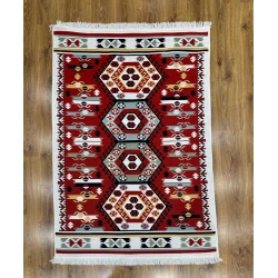 Ковер Natural Halı Arya AR39RED2, 120x180 см, хлопок, разноцветный