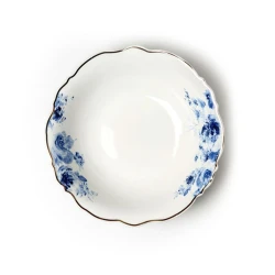 Kasa Hom-me Blue Blossom 100607, 18 sm, sümük farfor, ağ