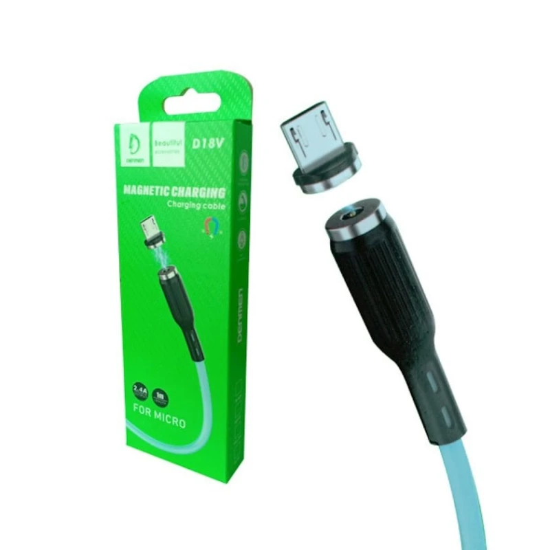 Кабель Denmen D18V USB to Micro USB 2.4A 1 м